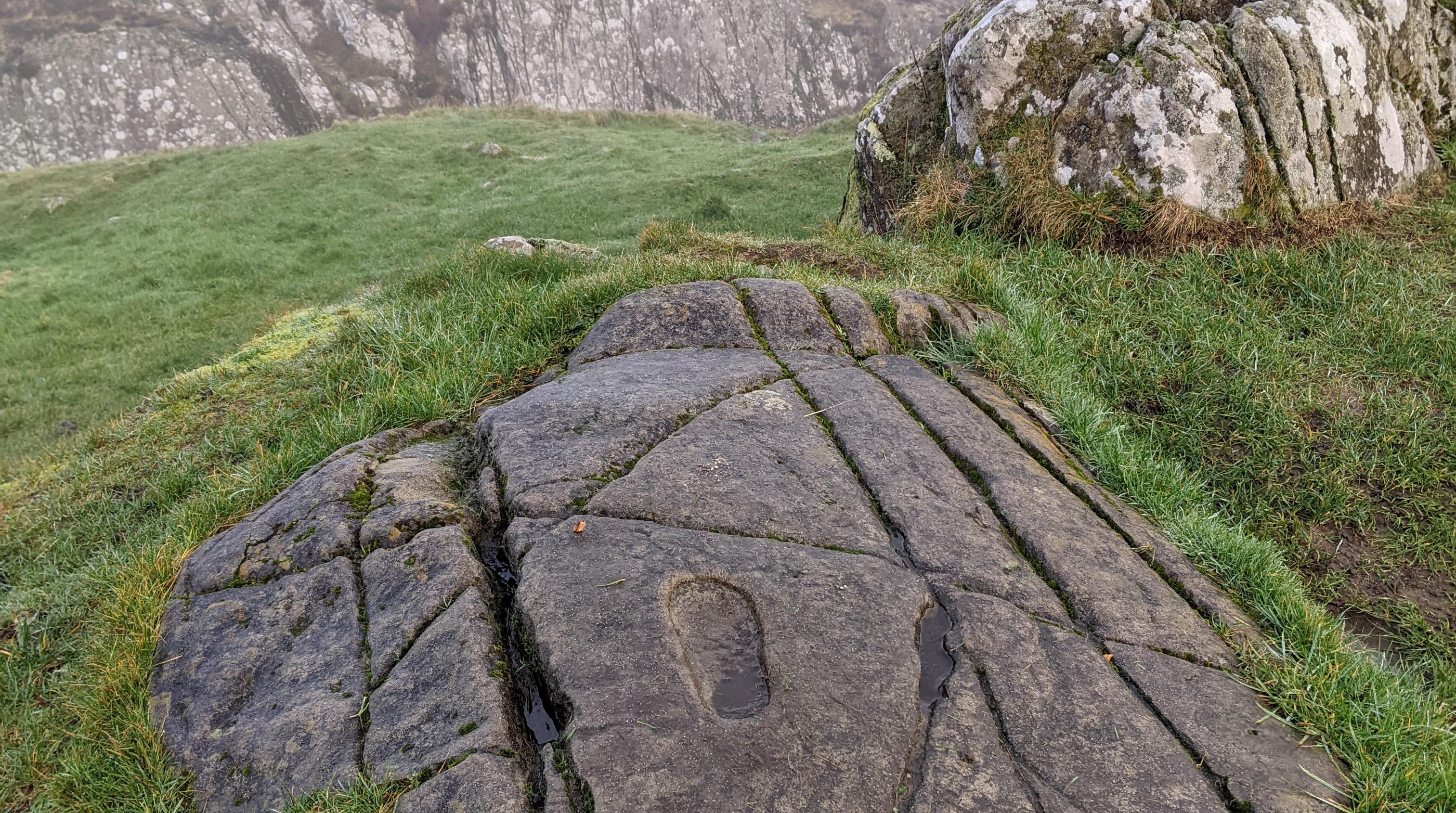 The carved footprint at Dunadd, an early medieval royal centre in Argyll associated with Dál Riata