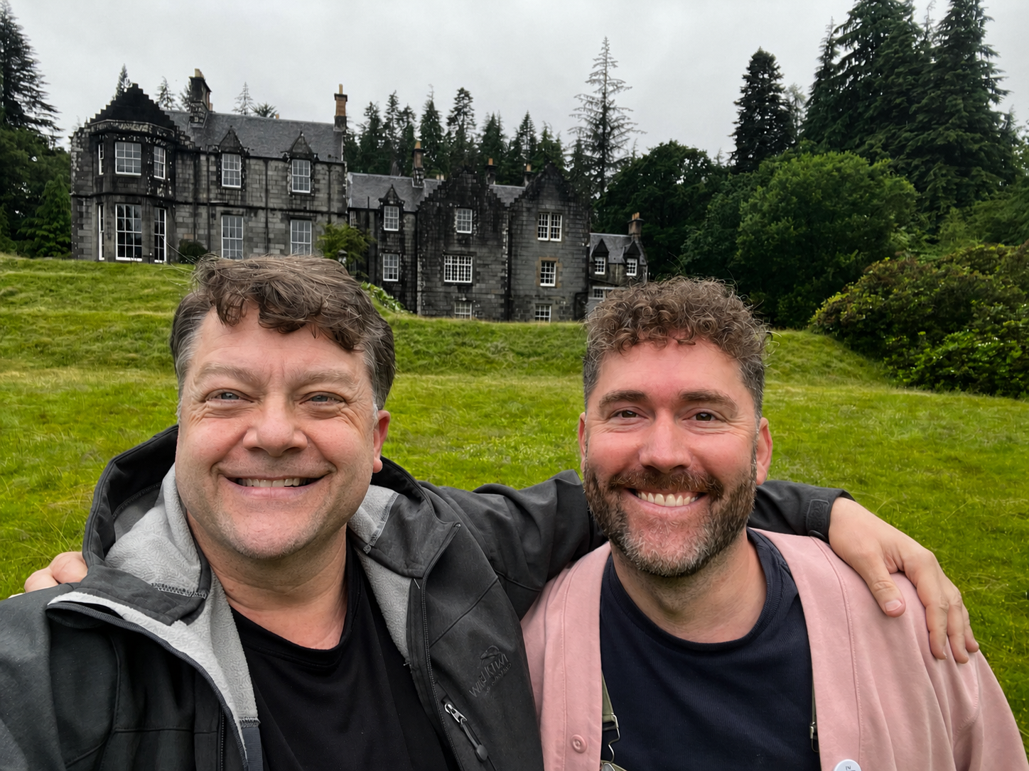 Alexander Knapp and Kyle Taylor visiting a prospective Highland estate